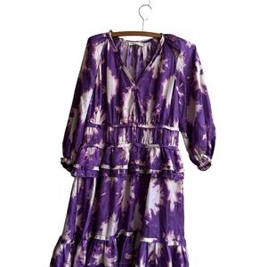 Ulla Johnson Purple Long Sleeve Dress